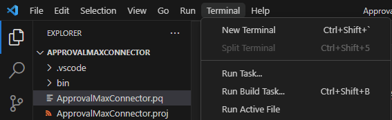 How to run a build task